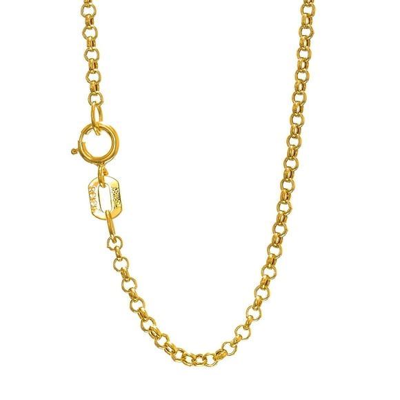 BH 5 Star Jewelry 14kt Gold 24 Yellow Finish Chain:1.5mm+DropElement:75mm Shiny Lariat Necklace with Spring Ring Clasp 